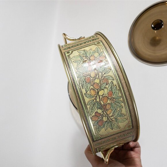 Vintage Pyrex Originals Fireside 2-Quart Casserole Dish W/ Amber Glass Lid - Picture 4 of 16